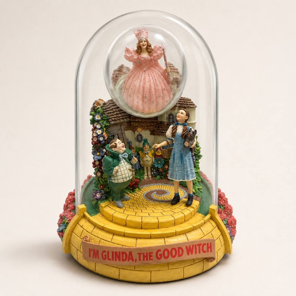 Franklin Mint 1995 Wizard of Oz Glinda the Good Witch Musical Dome Collectible